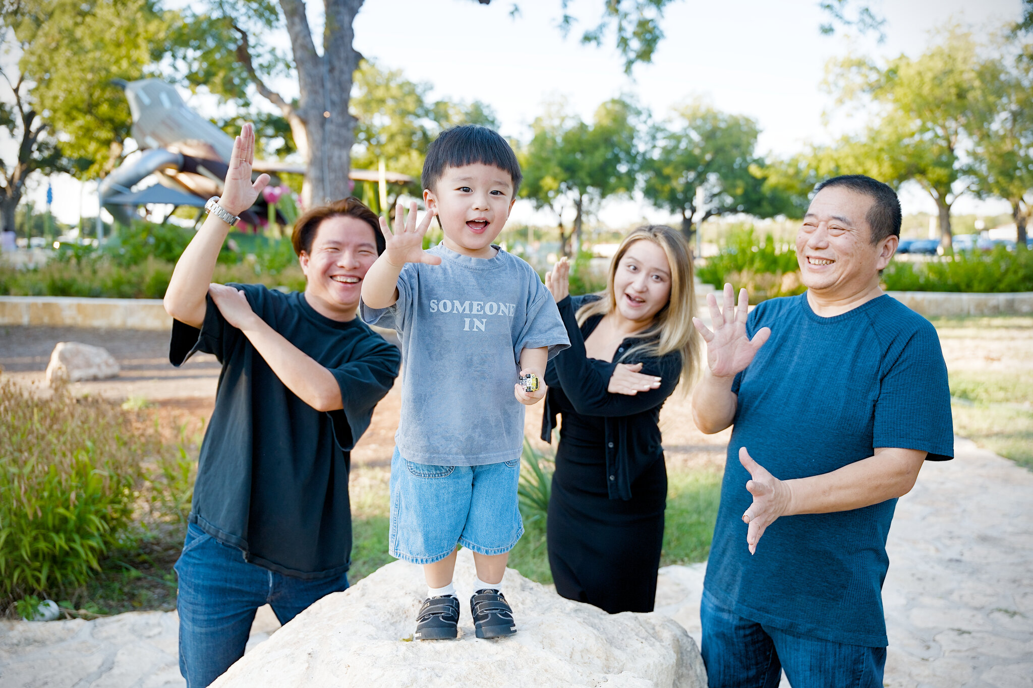 Family portrait, Austin golden hour session