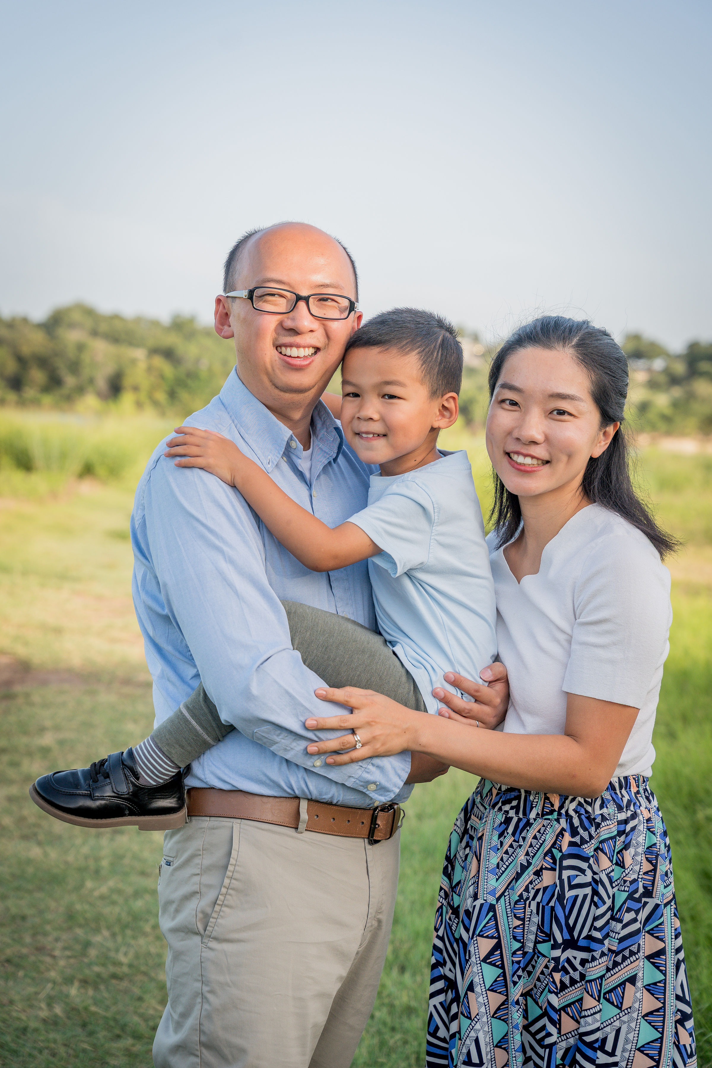 Family portrait, Austin golden hour session