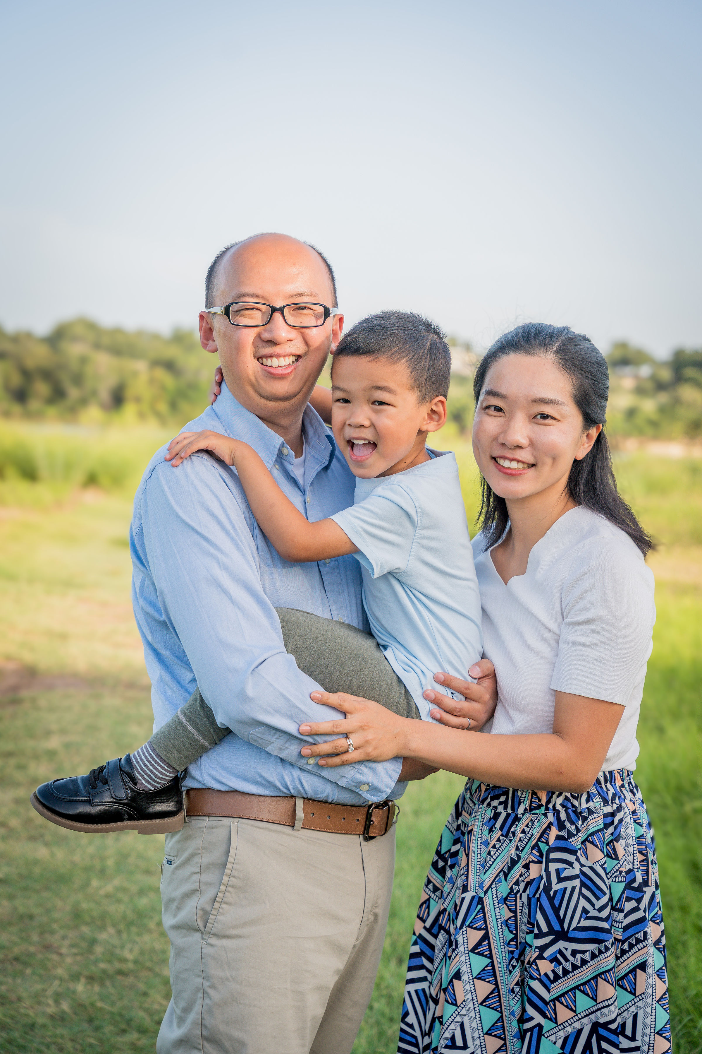 Family portrait, Austin golden hour session