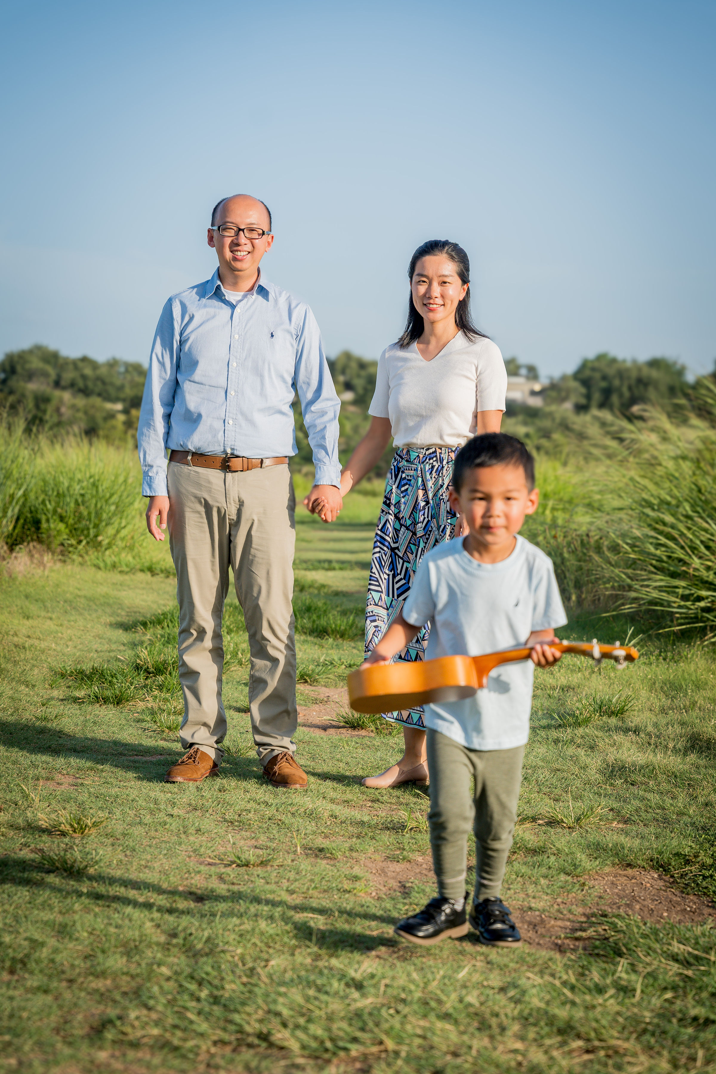 Family portrait, Austin golden hour session