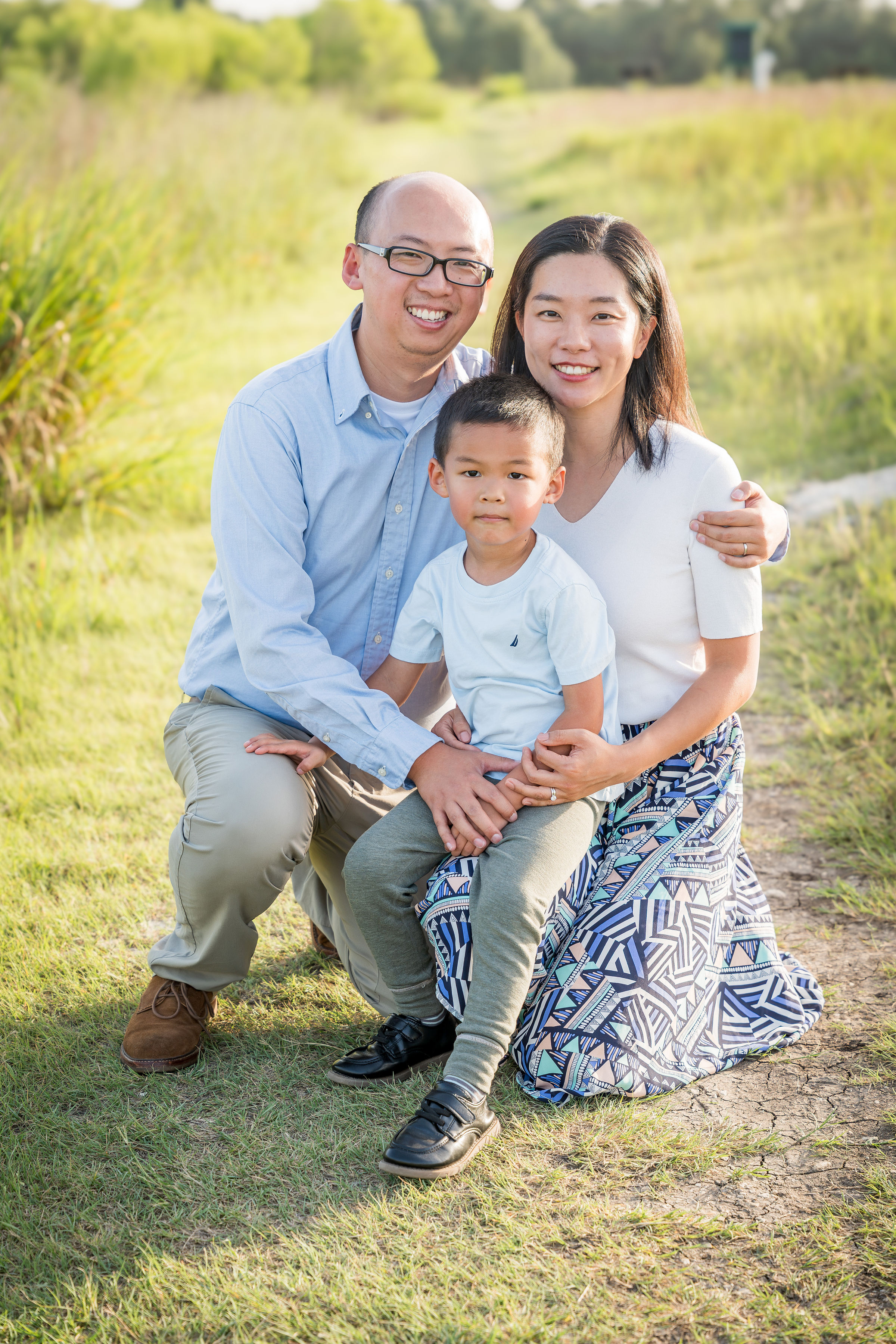 Family portrait, Austin golden hour session