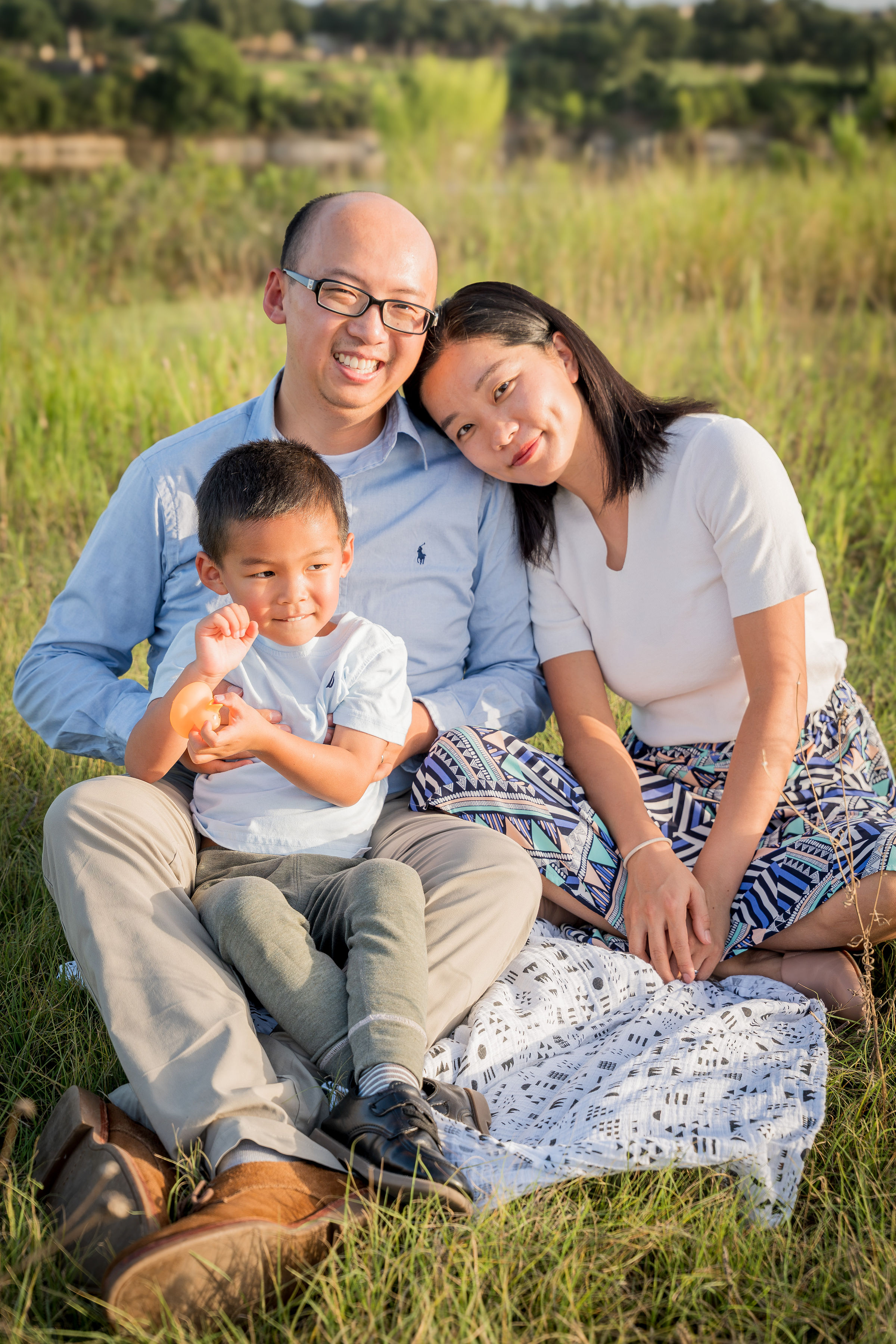 Family portrait, Austin golden hour session